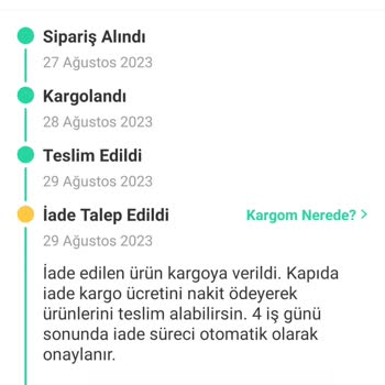 Dolap Uygulamasında Kargo Ücreti