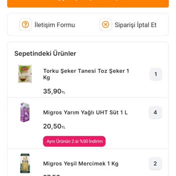 Migros Sanal Marketteki Fiyat Farklılıkları