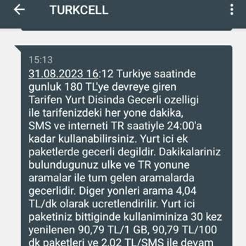 Turkcell Fahiş Fiyatlı Uluslararası Paketi Zorla Satması