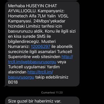 Turkcell Superonline Müşteri Hizmeti Yok