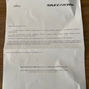 Skechers Yırtılan Ayakkabı. İncelemede Ret Geldi