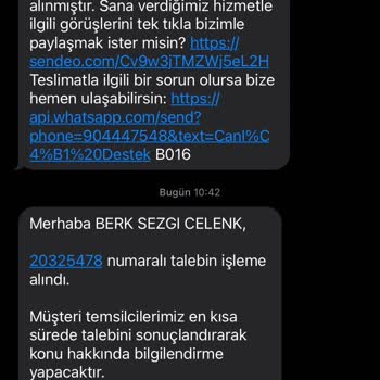 Sendeo Kargonun Farklı Kişiye Teslim Edilmesi