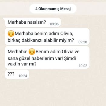 WhatsApp'a Yabancı Numaradan Mesaj Gelmesi