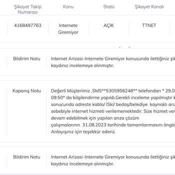 Türk Telekom Evde İnternet Arıza Sıkıntısı.