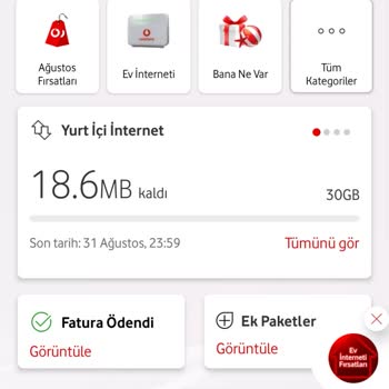 Vodafone Faturama Kullanmadığım Halde Fazla Para Ekliyor.