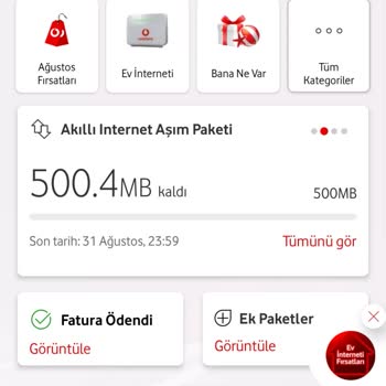Vodafone Faturama Kullanmadığım Halde Fazla Para Ekliyor.
