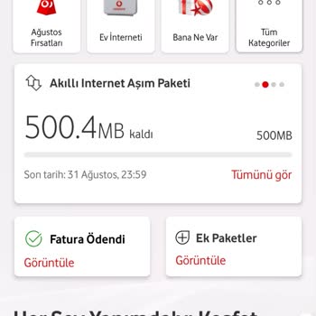 Vodafone Faturama Kullanmadığım Halde Fazla Para Ekliyor.