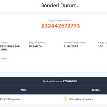 Sendeo'nun Ürünü Teslim Etmemesi
