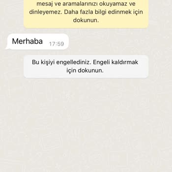 WhatsApp İstenmeyen WhatsApp Mesajı