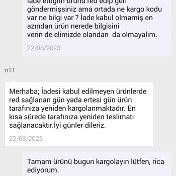 N11 İade Mağduriyeti Ve Sürekli Ertelemesi