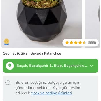 ÇiçekSepeti Sipariş İstanbul Başakşehir'e Girmiyor