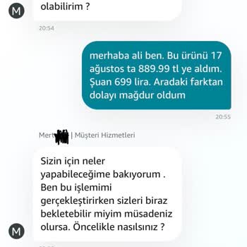 Amazon Türkiye Fiyat Tutarsızlığı Sonucu Mağdur Oldum