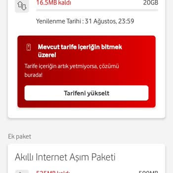 Vodafone Net İnternet Sorunu