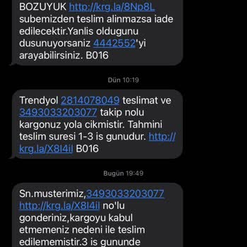 Aras Kargo Ürünlerimi Dağıtıma Çıkarmadan İade Ediyor.