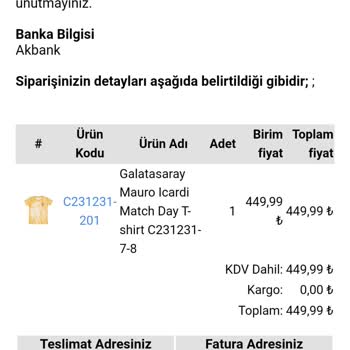 GS Store'den Alınan Çocuk Formasının Değişimi