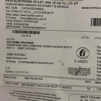 Torima Robot Süpürge Tamiri İlgilenilmiyor