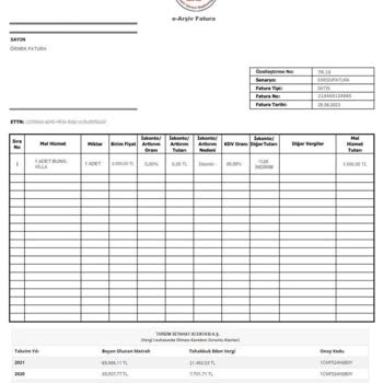 Rakip Turizm Geri Alınamayan Tutar