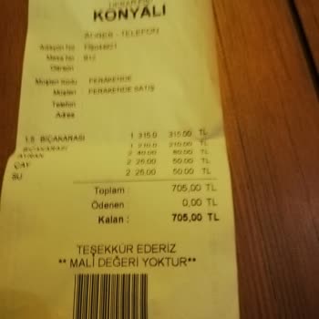 Konyalı Restaurant (Çeşme) Ücret Pahalılığı