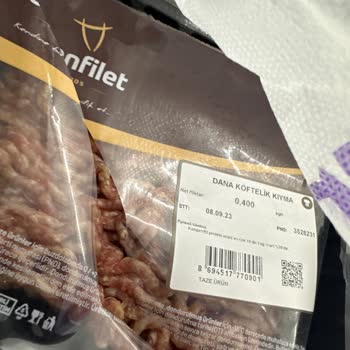 Getir Tarihi Geçmiş Bozuk Kıyma