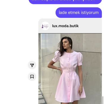 Lux.moda.butik (Instagram) Lux. Moda. Butik Verdiğim Siparişi Yanlış Gönderdi Para İadesi Yapmadı