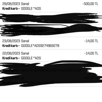 Google Temporary Hold Hesabımdan Benden Habersiz Para Çekiyor