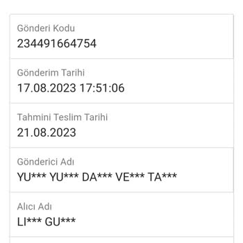Boron Deterjan Aldığım  Ürünü  Sendeo Kargo Getirmiyor