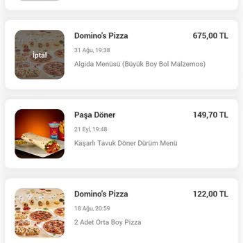 Yemeksepeti Sipariş İptal Edilmesi Domino's Pizza 30 Dakika Prensibi