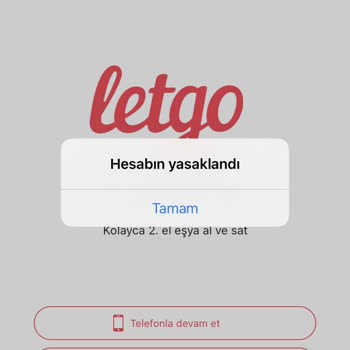 Letgo Hesap Askıya Alınması