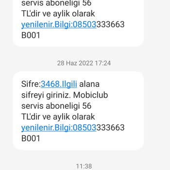 Mobiclub Üyelik Ve Üyelik Ücretinin İptali