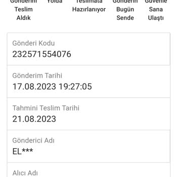Sendeo Teslim Edilmeyen Ürünler