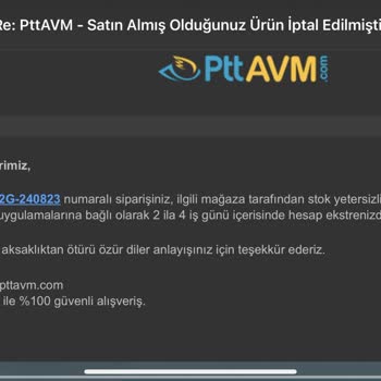 PttAVM Stok Yetersizliği Aldatmacası