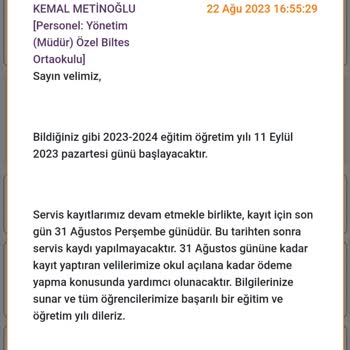 Özel Biltes Koleji Ukome Ücretlerinin Çok Üstünde Ücret Uygulaması