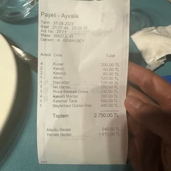 Payeli Restaurant Servis Ve İkram Şikayeti