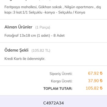 Cellograf Ürün Kargo Yapılmıyor