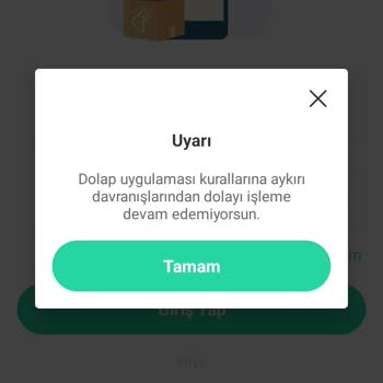 Dolap Hesabımın Suçsuz Yere Kapatılması