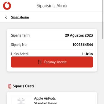 Vodafone Siparişim Yanlış Adrese Teslim Edildi