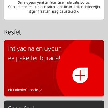 Vodafone Geçebileceğiniz Tarife Bulunamadı