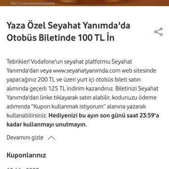Vodafone Çark İndirimimi Kullanamadım!