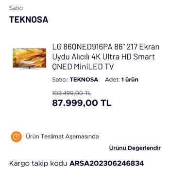 Teknosa Adrese Teslimat Yok!