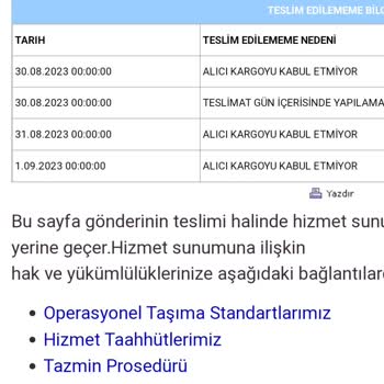 Aras Kargo Alıcı Ürünü Kabul Etmiyor Vakası