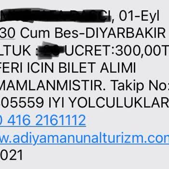 Adıyaman Ünal Turizm Otobüs Firması ve Tüketici Hakları İhlali