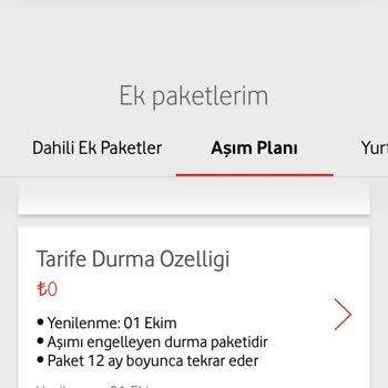 Vodafone Uygulamasında Ücretsiz Gözüken Tarife Ücretlendirildi