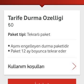 Vodafone Uygulamasında Ücretsiz Gözüken Tarife Ücretlendirildi