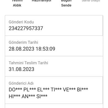 Sendeo Kargo İşini Yapmıyor...