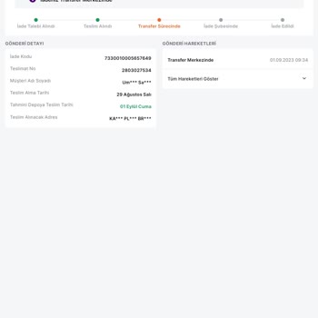 Trendyol 2 Gündür Kargo İade Edilmiyor