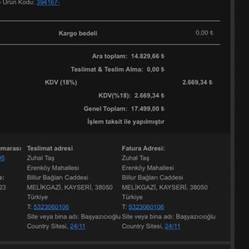 Dyson Taksitli Alışverişimi Peşin Çekti