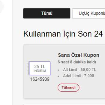 N11 İptal Edilen Ürünün Kuponu