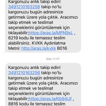 Aras Kargo Dağıtım Yapmıyor, Hep Aynı Geç Yapıyor