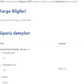 Sineklik Deposu Siparişimi Göndermediler, Telefonları Da Açmıyorlar
