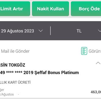 Garanti Bankası Bonus Kart Aidat Ücreti